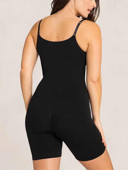 Shapewear-body med lårkort längd