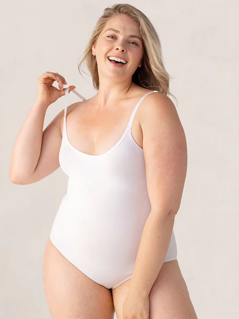 Shapewear-body med rund halsringning